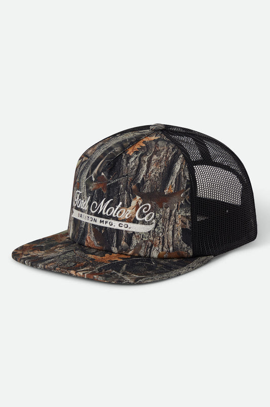 Brixton Unisex Ford X Trucker Hat - Boxwood Green