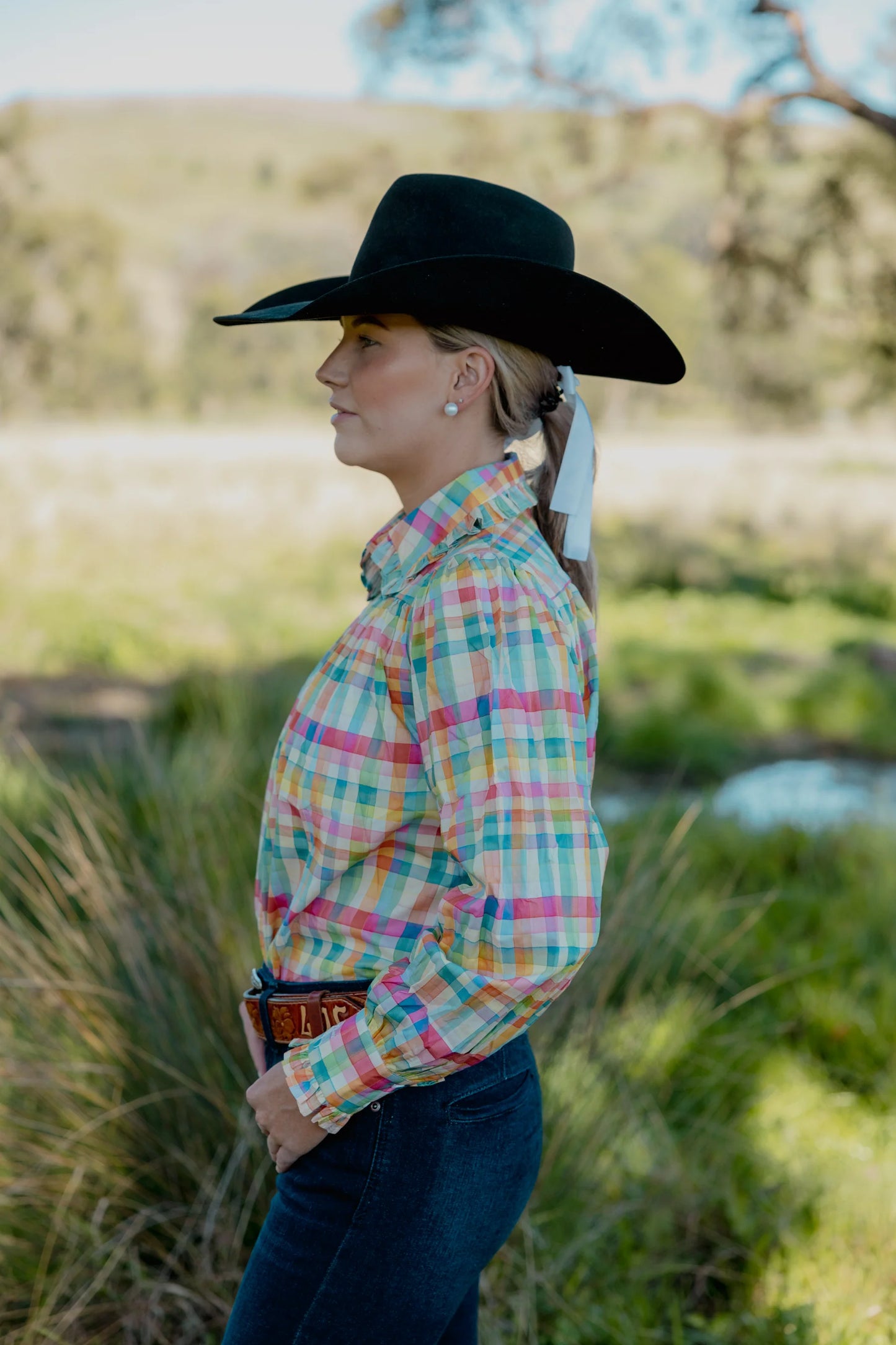 Black Colt Women's Frankie Shirt - Check