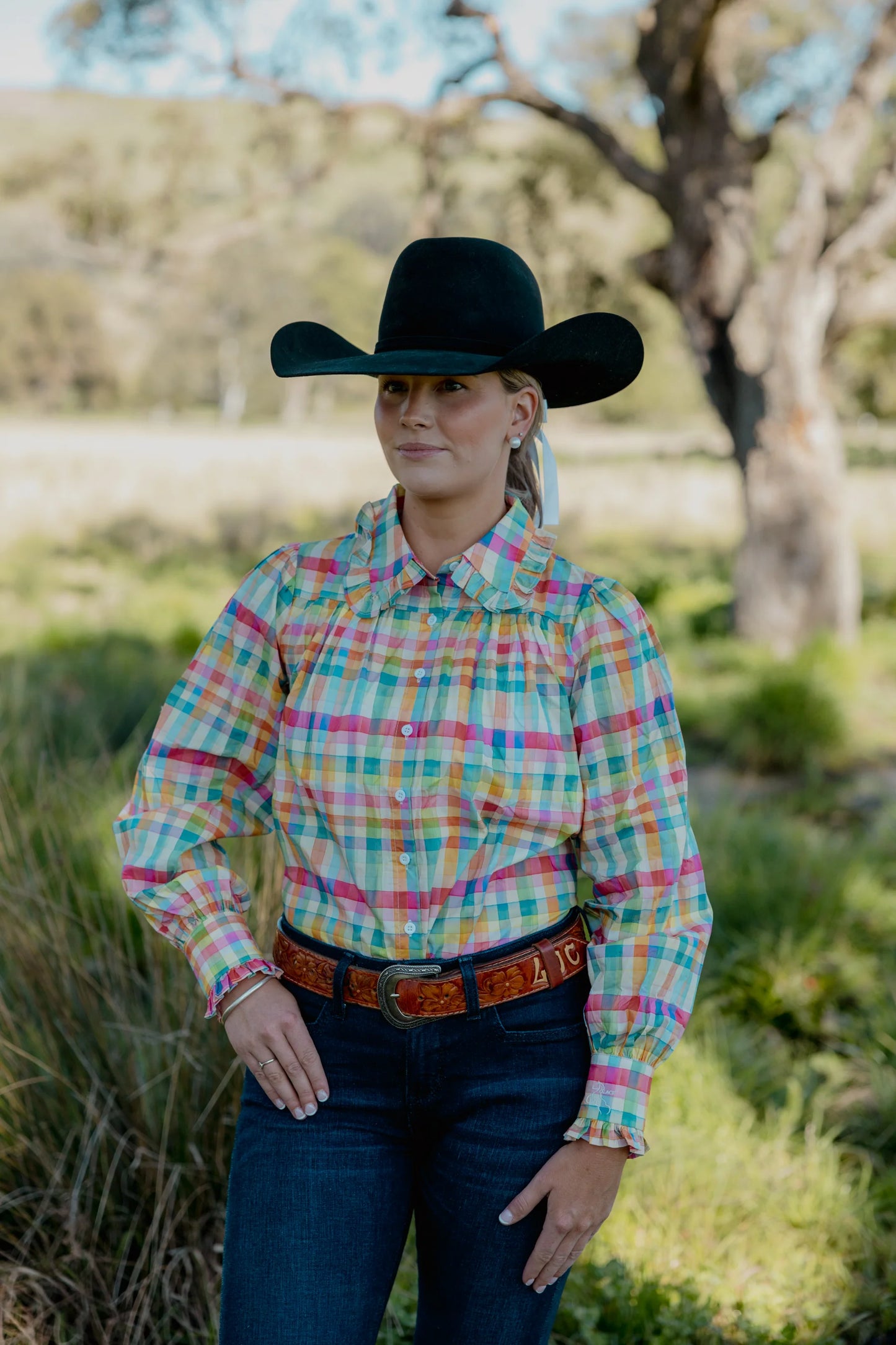 Black Colt Women's Frankie Shirt - Check