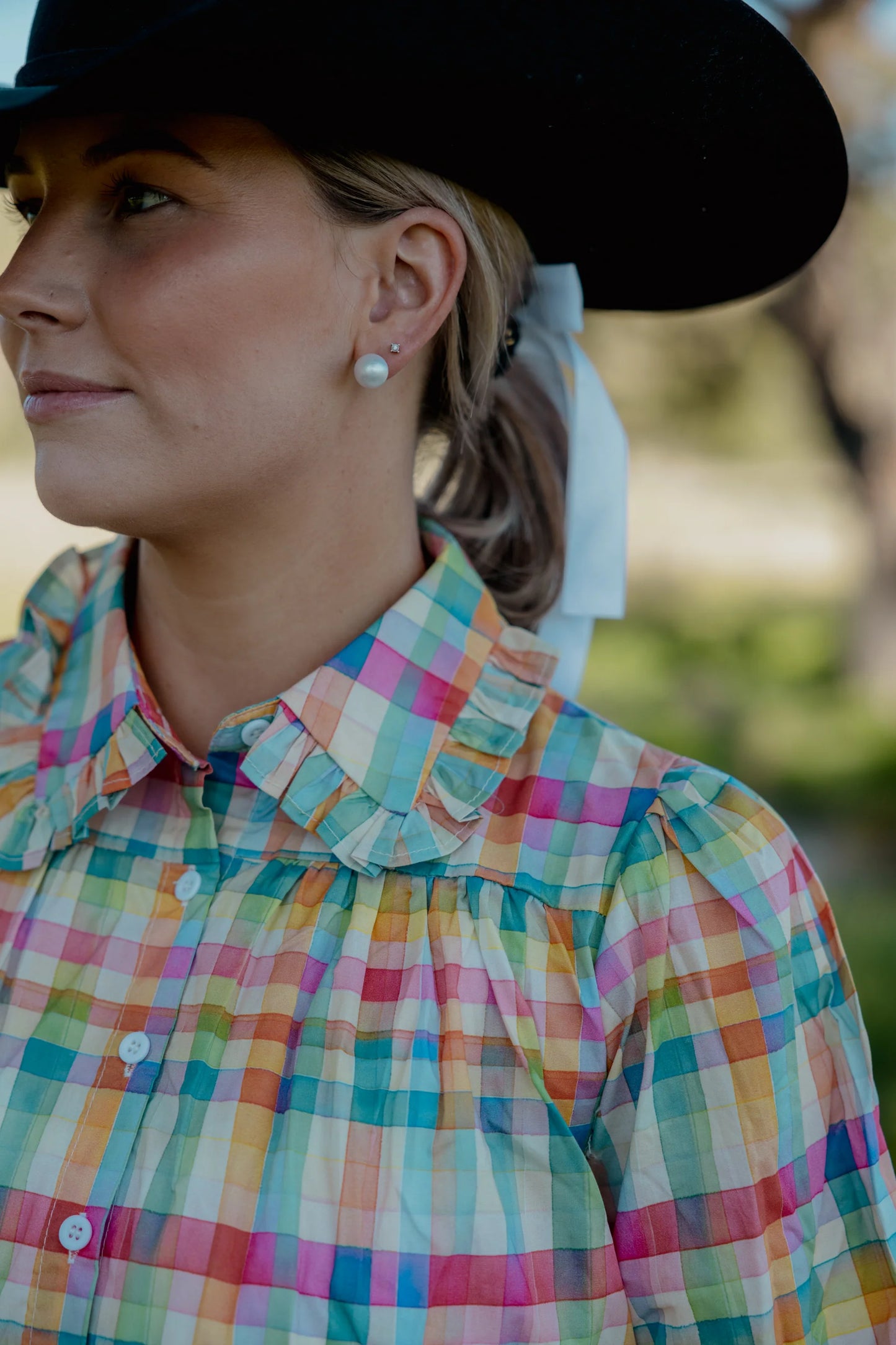 Black Colt Women's Frankie Shirt - Check