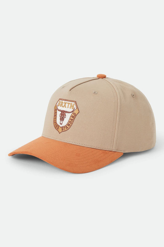 Brixton Unisex Fraser Snapback - Olive Stone