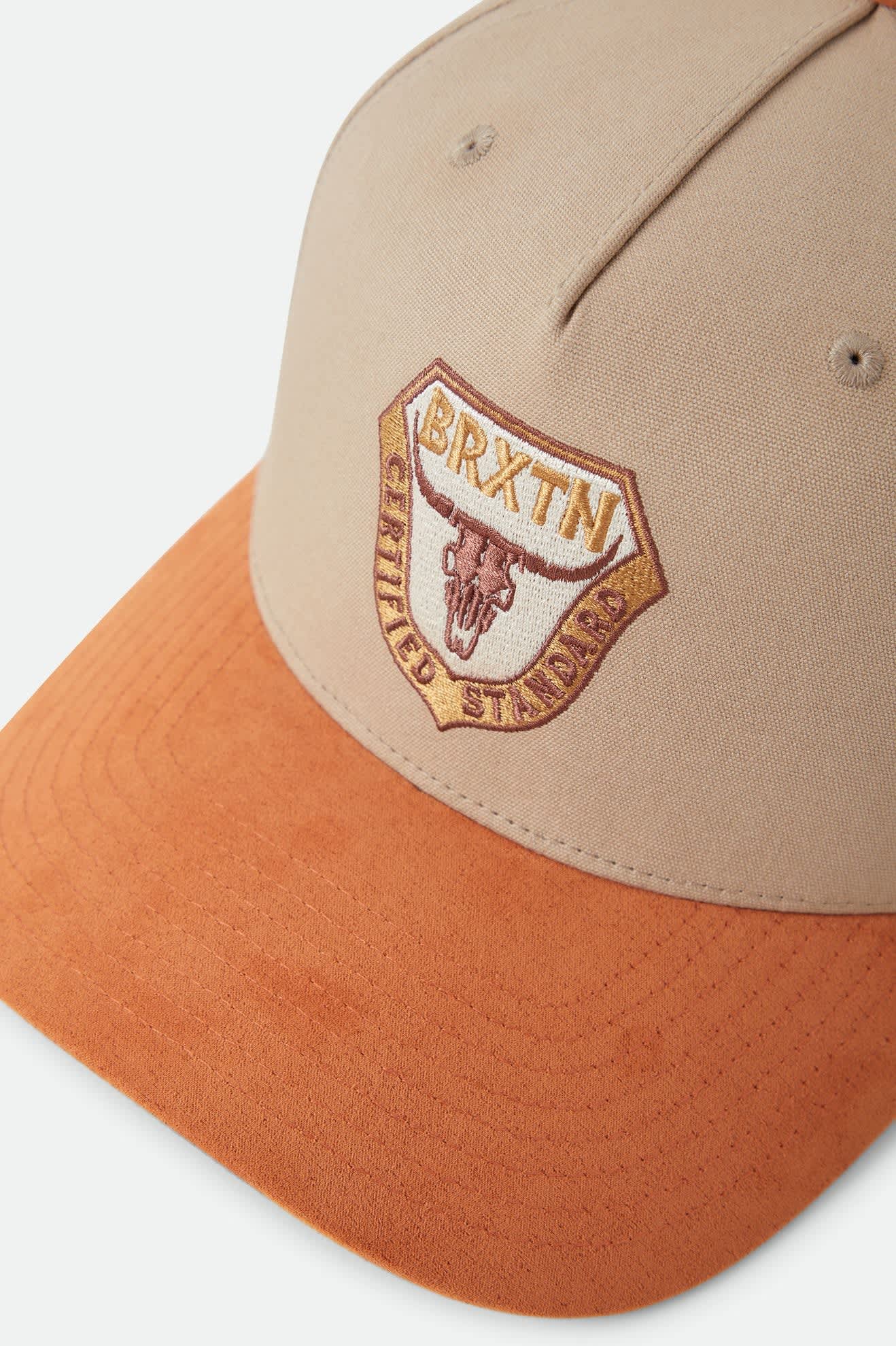 Brixton Unisex Fraser Snapback - Olive Stone