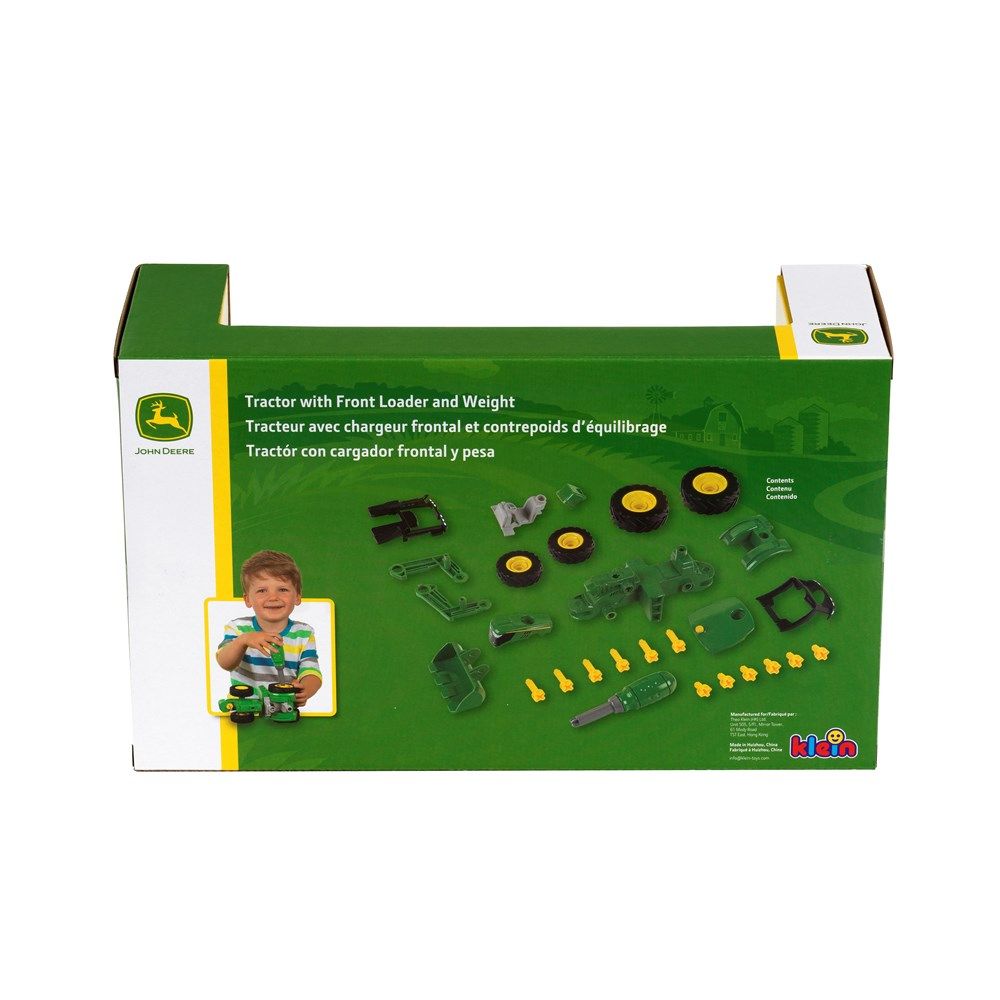 John Deere - 1:24( 6215R) Buildable Tractor With Front Loader & Weights