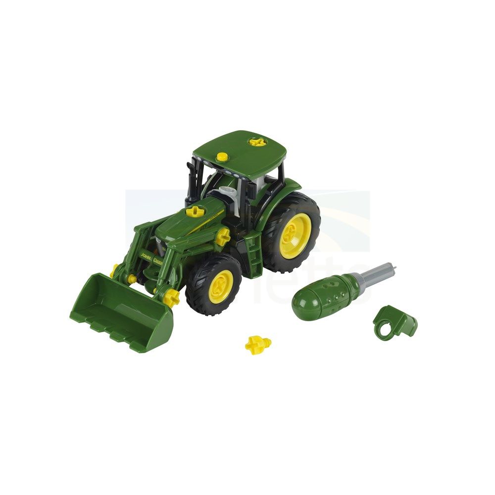 John Deere - 1:24( 6215R) Buildable Tractor With Front Loader & Weights