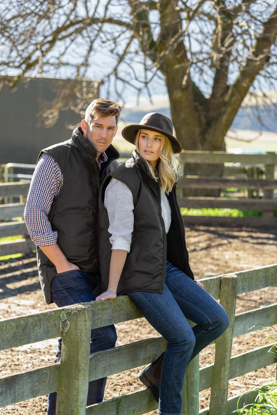 Styx Mill Oilskin Fur Lined Vest