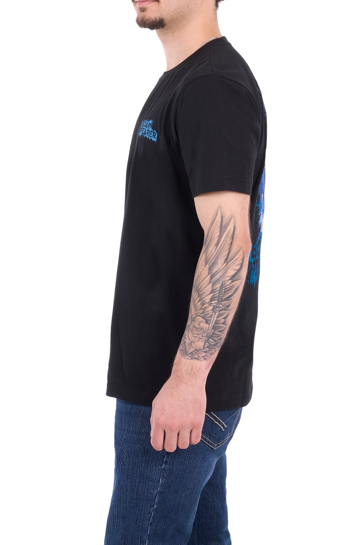 Boar Tearer Men's Terry Short Sleeve Tee - Black