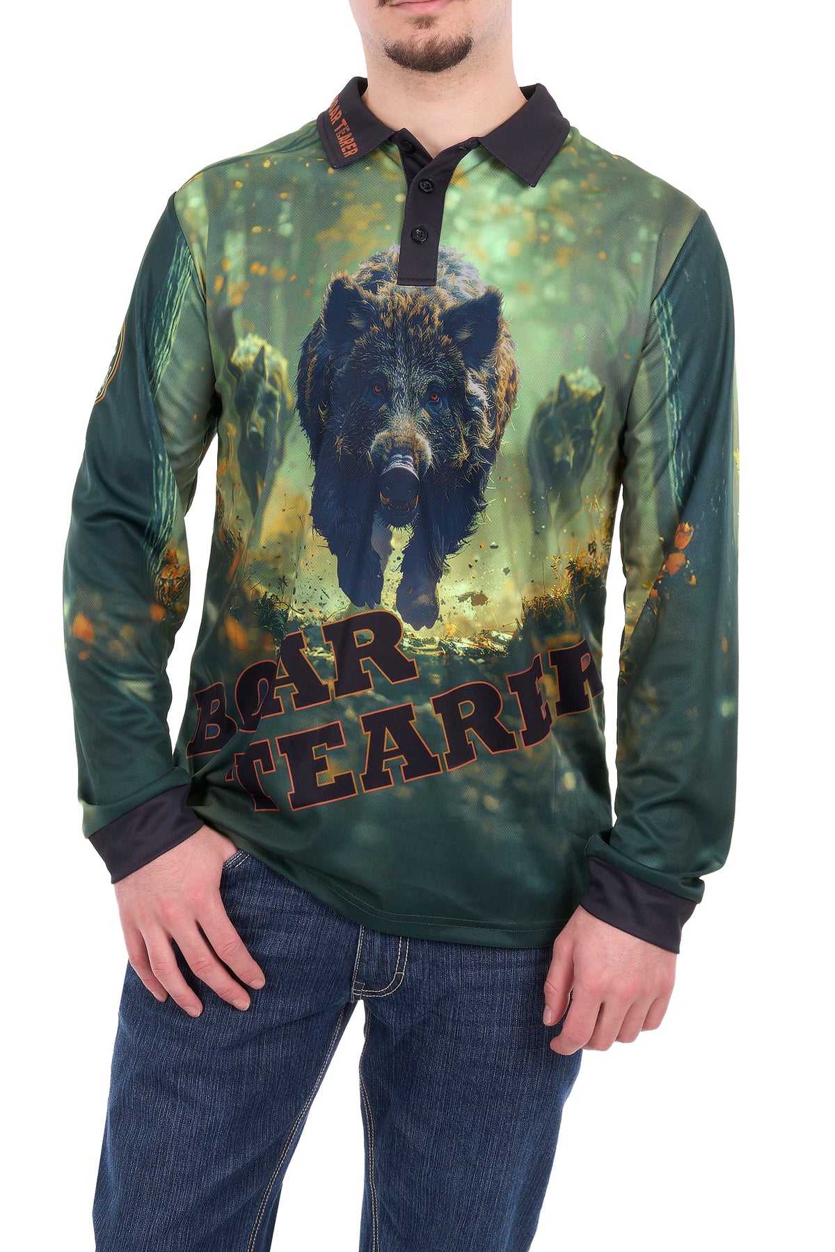 Boar Tearer Men's Gareth Long Sleeve Shirt - Multi