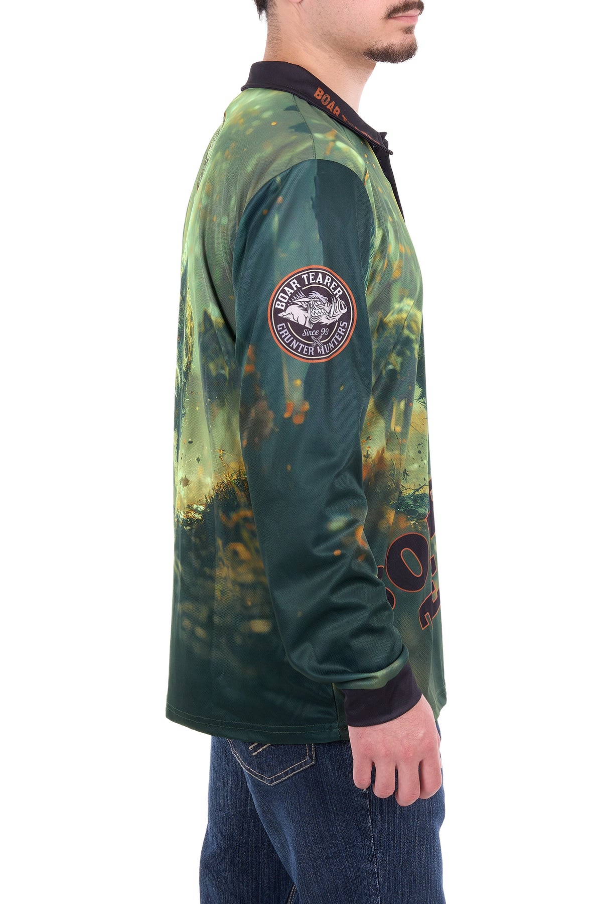 Boar Tearer Men's Gareth Long Sleeve Shirt - Multi