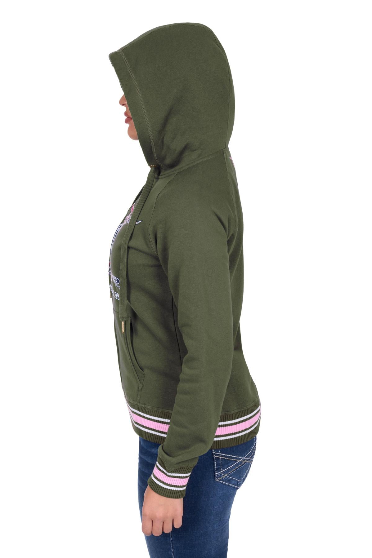 Bullzye Women's Brooks Zip Through Hoodie - Green