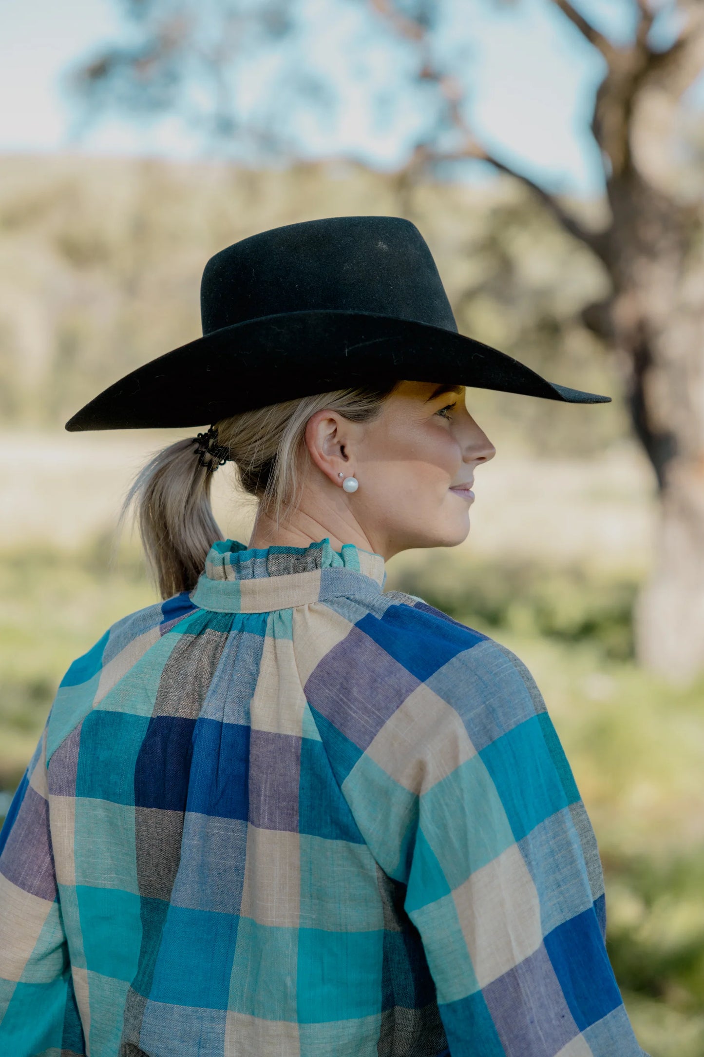 Black Colt Women's Gabby - Blue Check