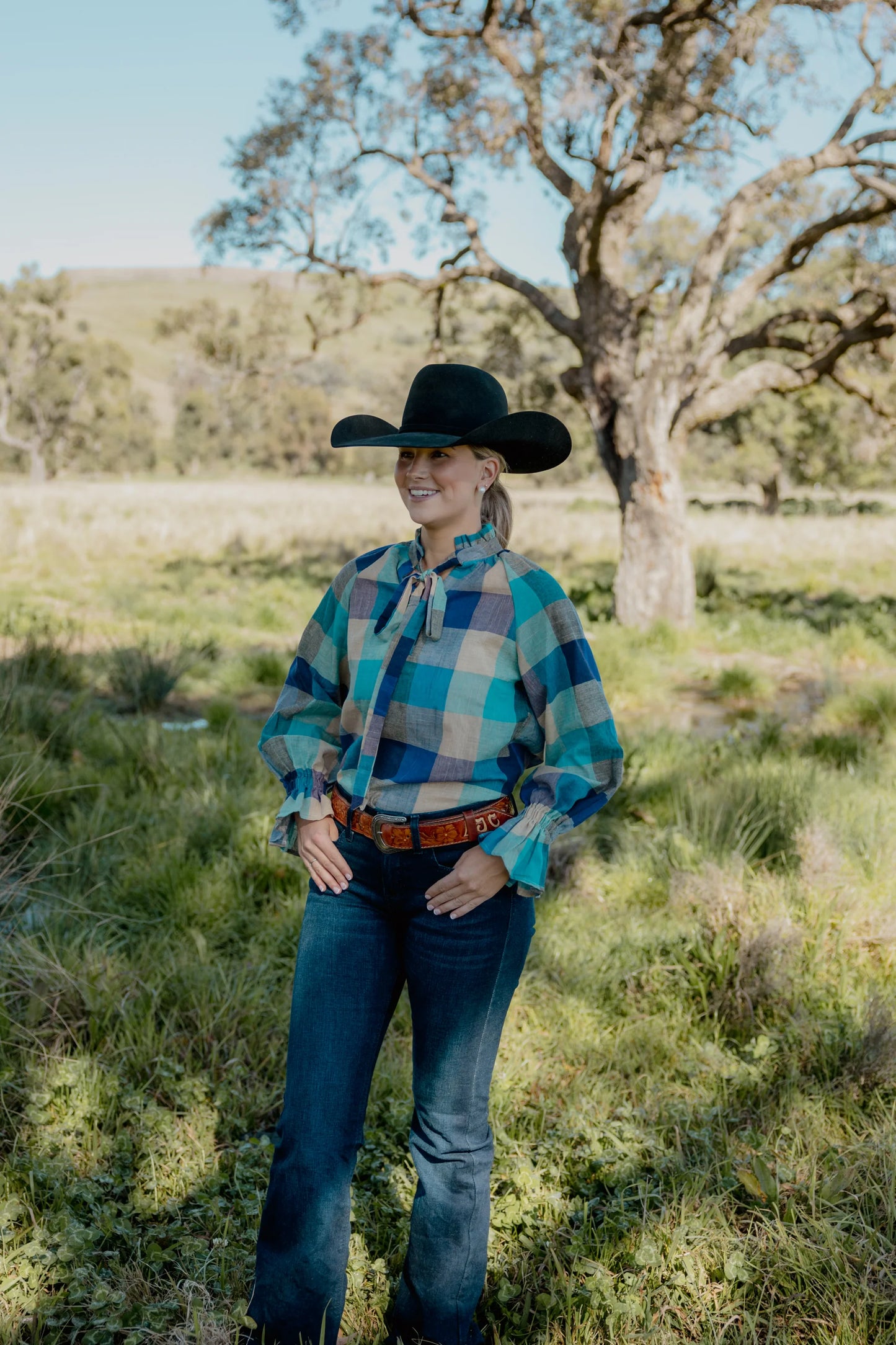 Black Colt Women's Gabby - Blue Check