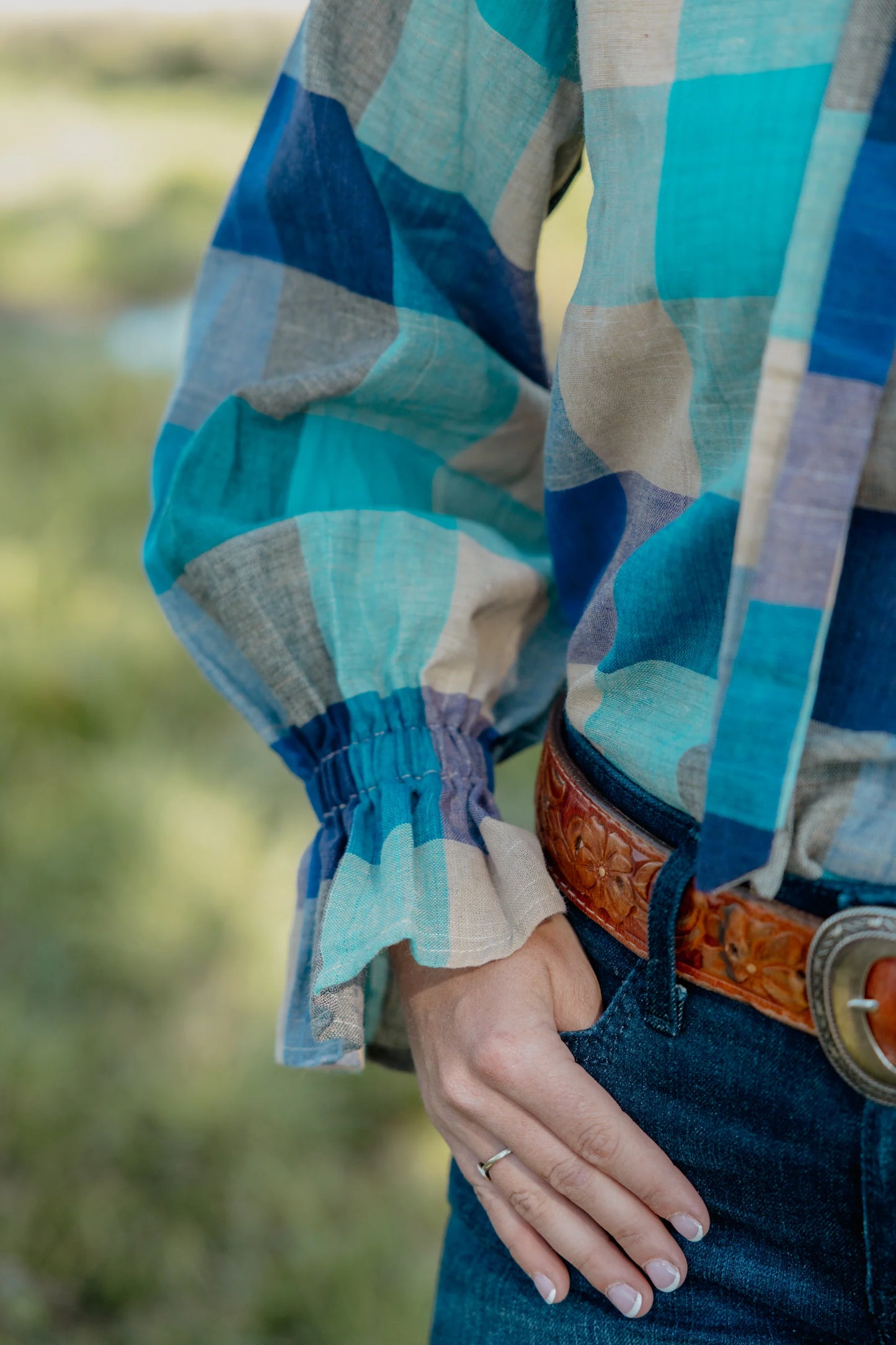 Black Colt Women's Gabby - Blue Check