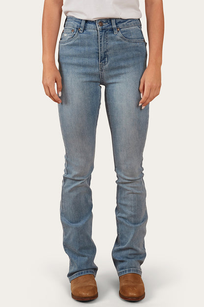 Ringers Western Women's Penny Womens High-Rise Bootleg Jeans - Light Blue