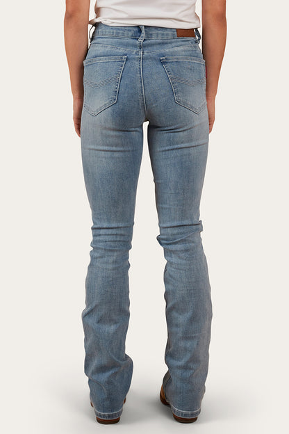 Ringers Western Women's Penny Womens High-Rise Bootleg Jeans - Light Blue