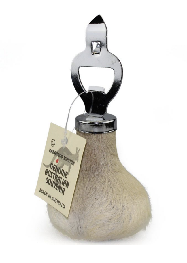 Kangaroo Scrotum Bottle Opener