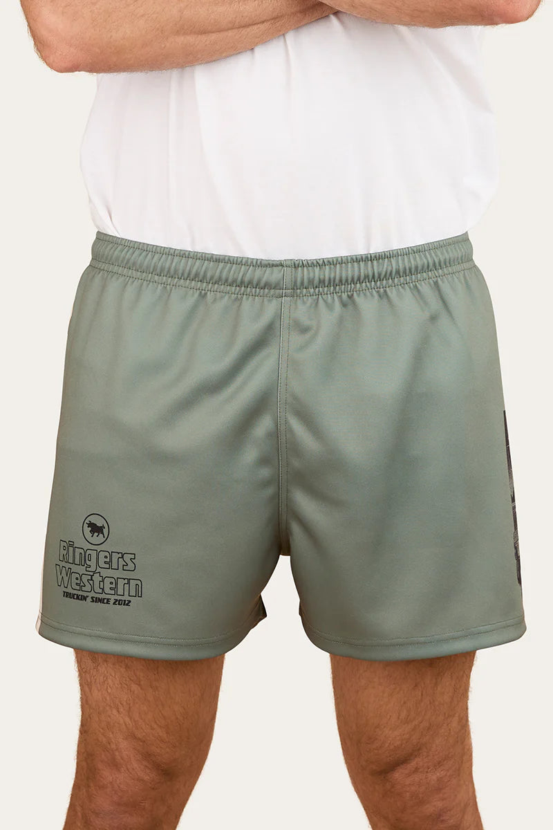 Ringers Western Get Your Truck On Footy Short - Military Green