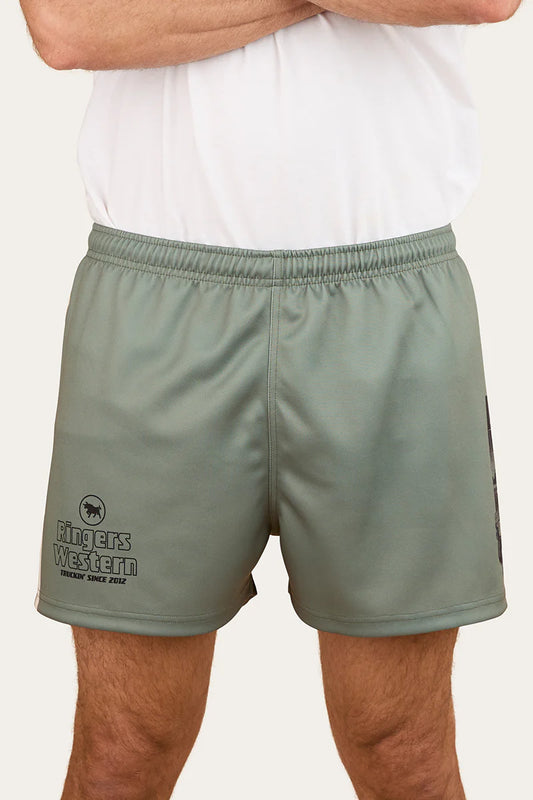 Ringers Western Get Your Truck On Footy Short - Military Green