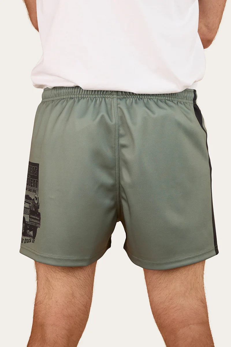 Ringers Western Get Your Truck On Footy Short - Military Green