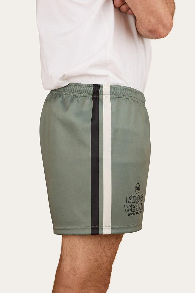Ringers Western Get Your Truck On Footy Short - Military Green