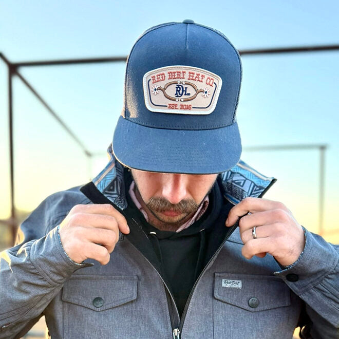 Red Dirt Hat Co. Gig Um' – Navy/Navy 5 Panel