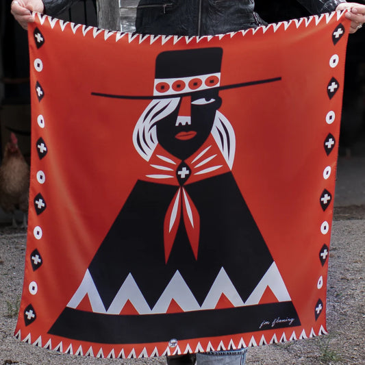 Fringe Scarves Girl With The Wide Brimmed Hat