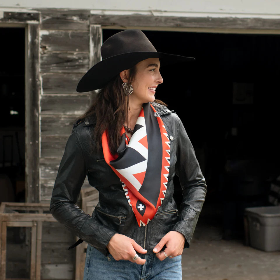 Fringe Scarves Girl With The Wide Brimmed Hat