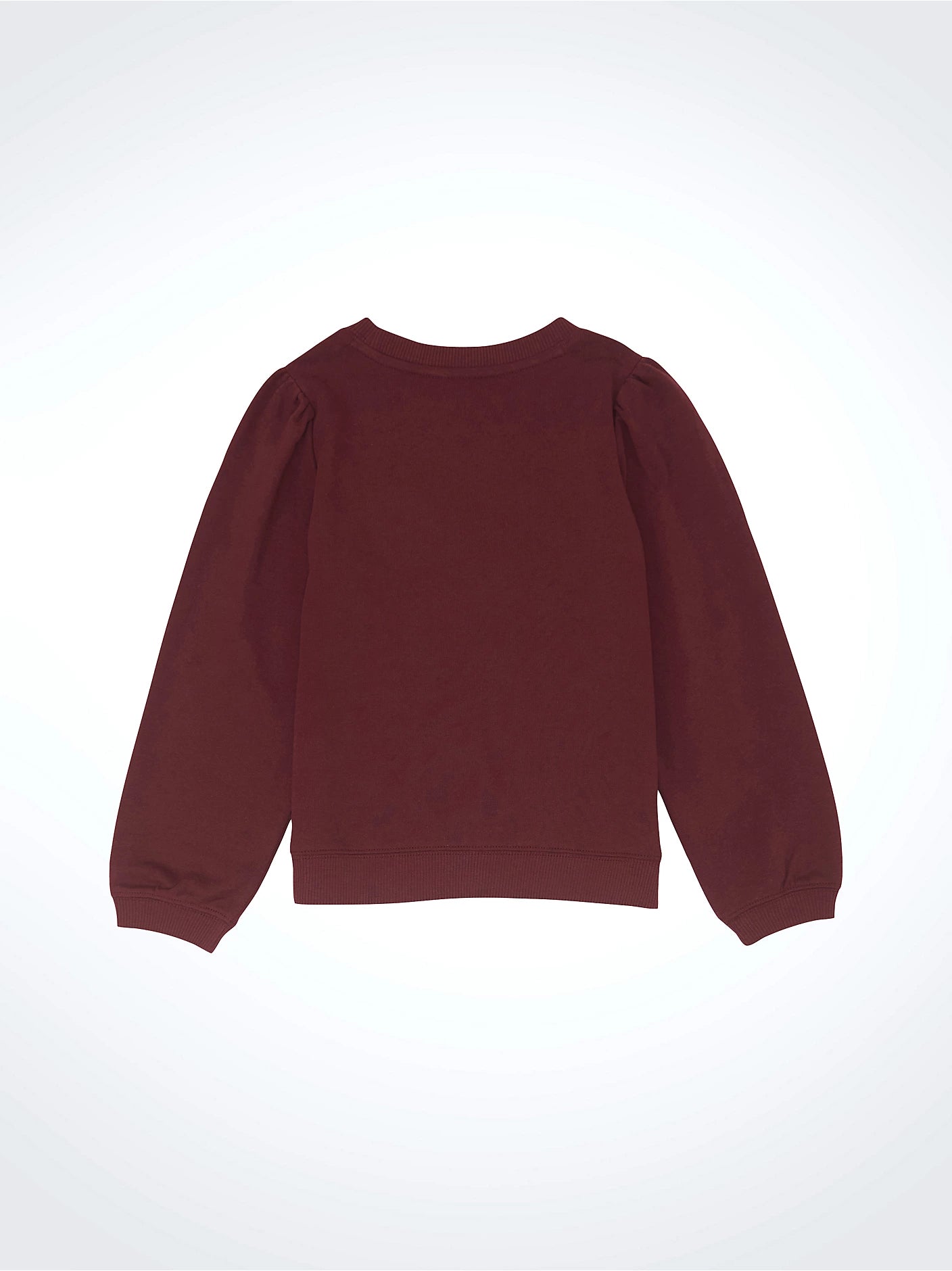 Wrangler Girl's Embroidered Puff Sleeve Pullover - Burgundy