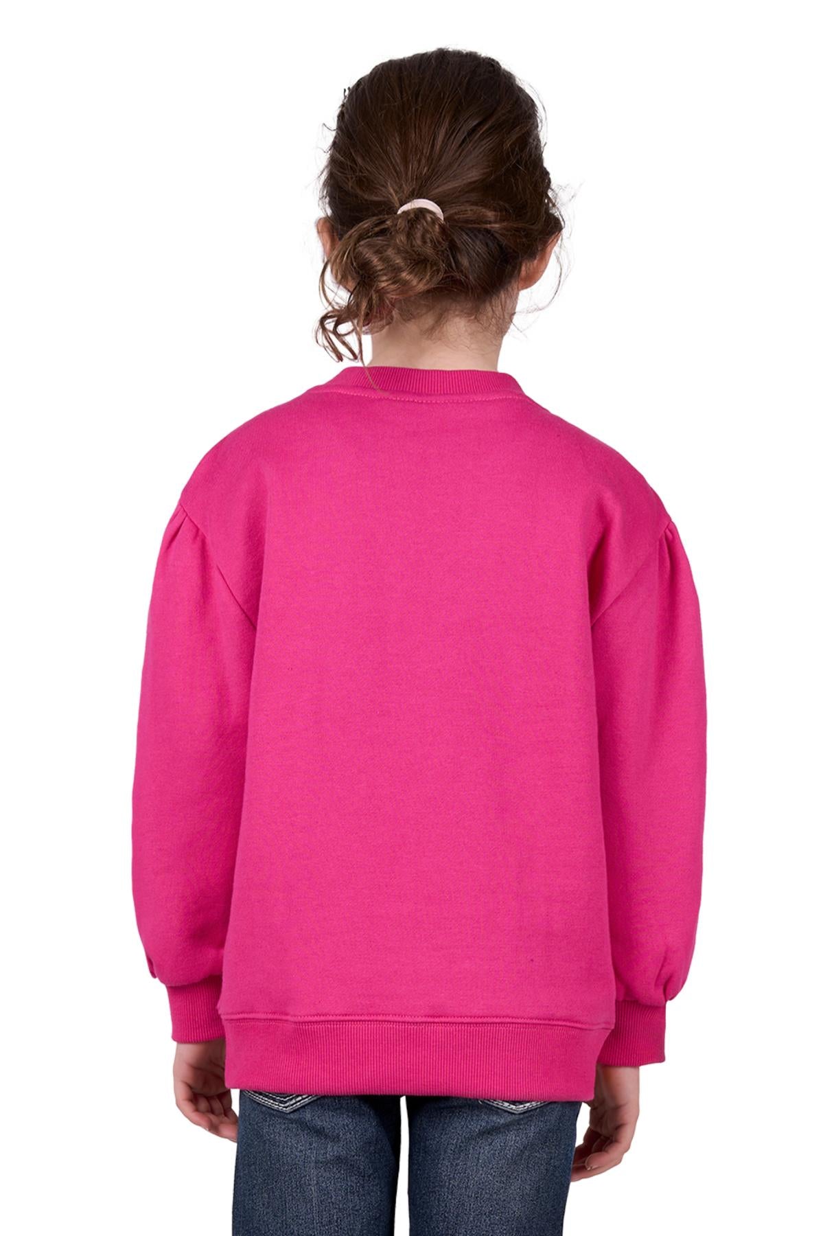 Pure Western Girl’s Rachel Crew - Pink