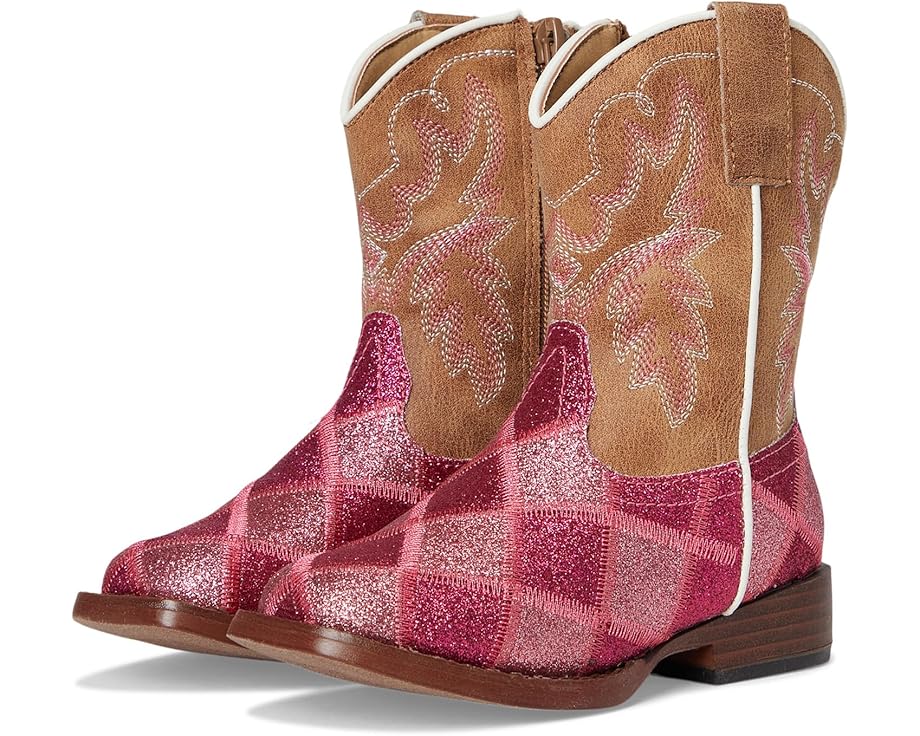 Roper Toddler Glitter Blocks Pink/Tan