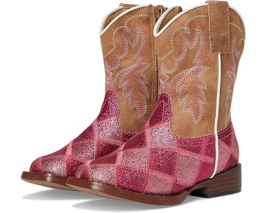 Roper Toddler Glitter Blocks Pink/Tan