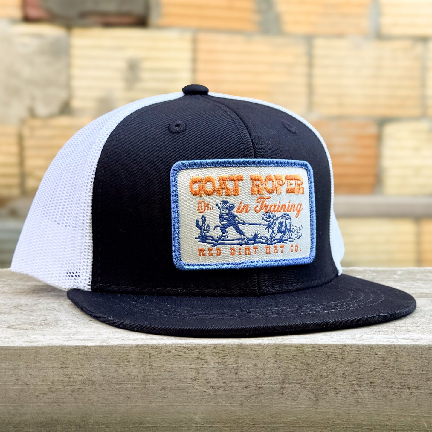 Red Dirt Hat Co. Goat Roper - Black/White