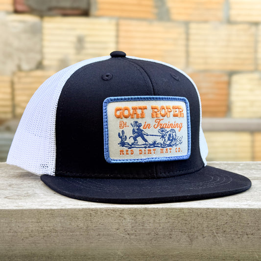 Red Dirt Hat Co. Goat Roper - Black/White