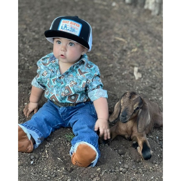 Red Dirt Hat Co. Goat Roper - Black/White