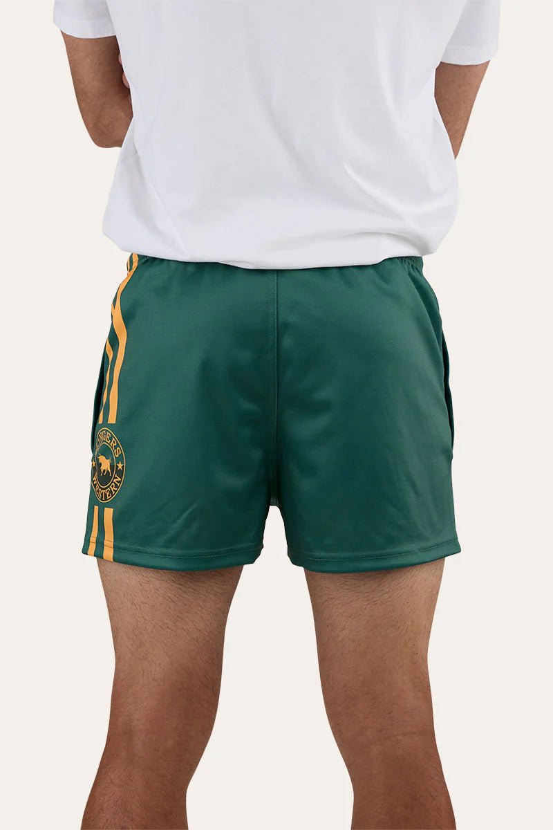 Ringers Western Men's Good Bloke Footy Shorts - Pine
