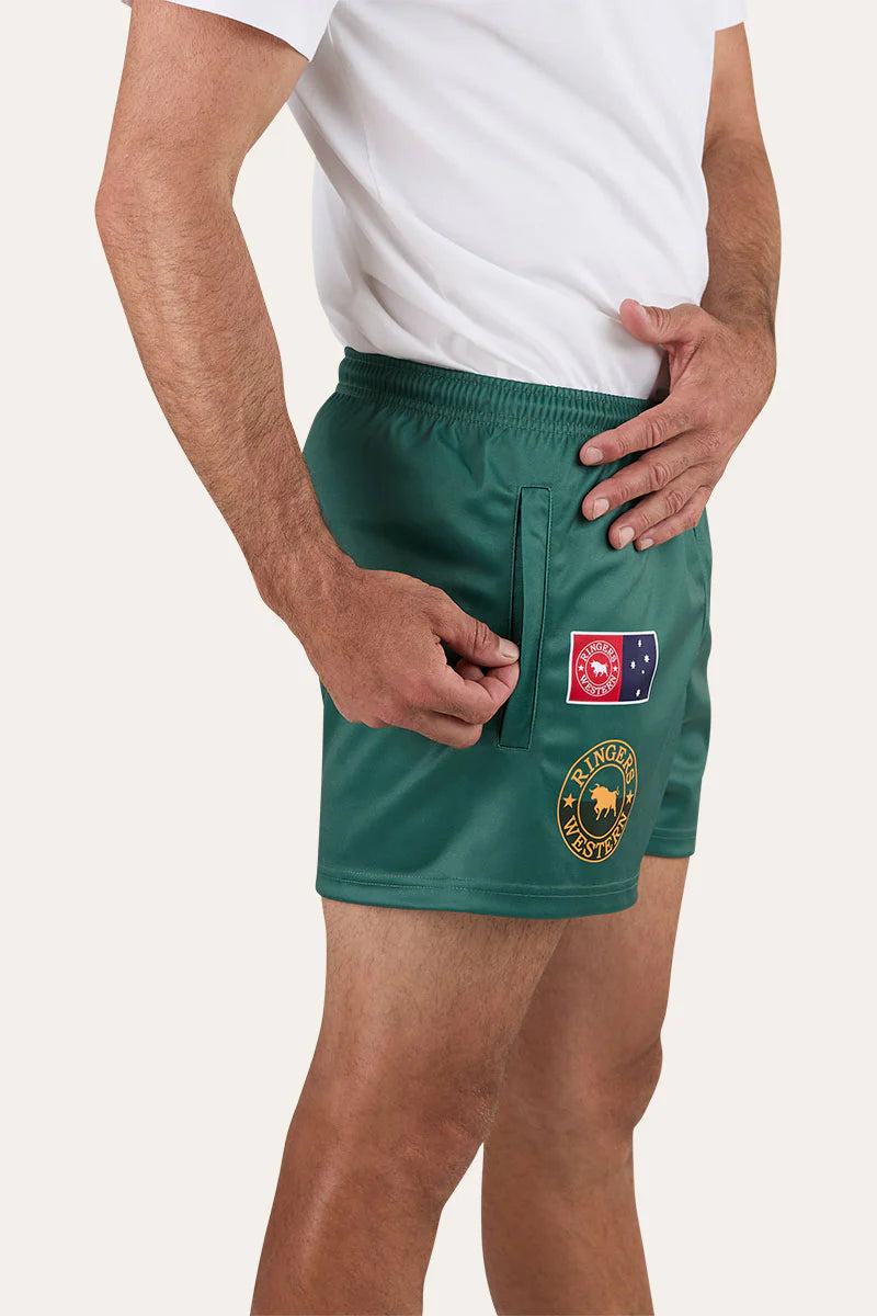 Ringers Western Men's Good Bloke Footy Shorts - Pine