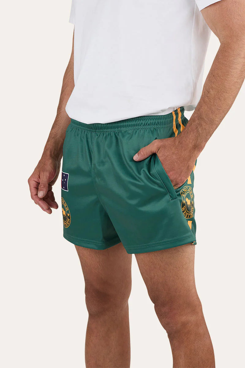 Ringers Western Men's Good Bloke Footy Shorts - Pine