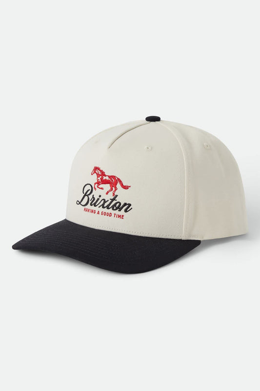 Brixton Unisex Good Times NetPlus Snapback - Black/Whitecap