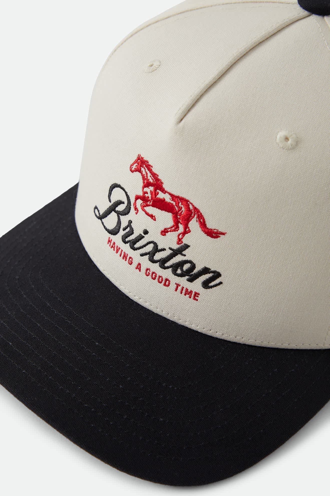 Brixton Unisex Good Times NetPlus Snapback - Black/Whitecap