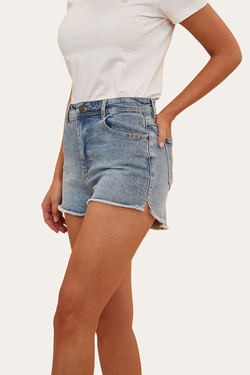 Ringers Western Gracie Women's Denim Short - Light Wash Blue