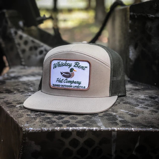 Whiskey Bent Hat Co. Green Head 7-Panel