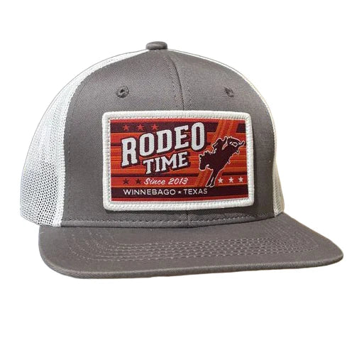 Dale Brisby's Rodeo Time Grey Patch Meshback