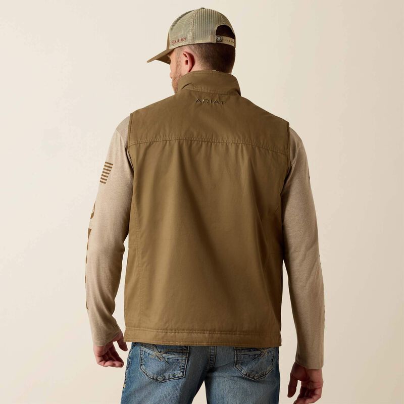 Ariat Men's Grizzly Canvas Vest - Cub