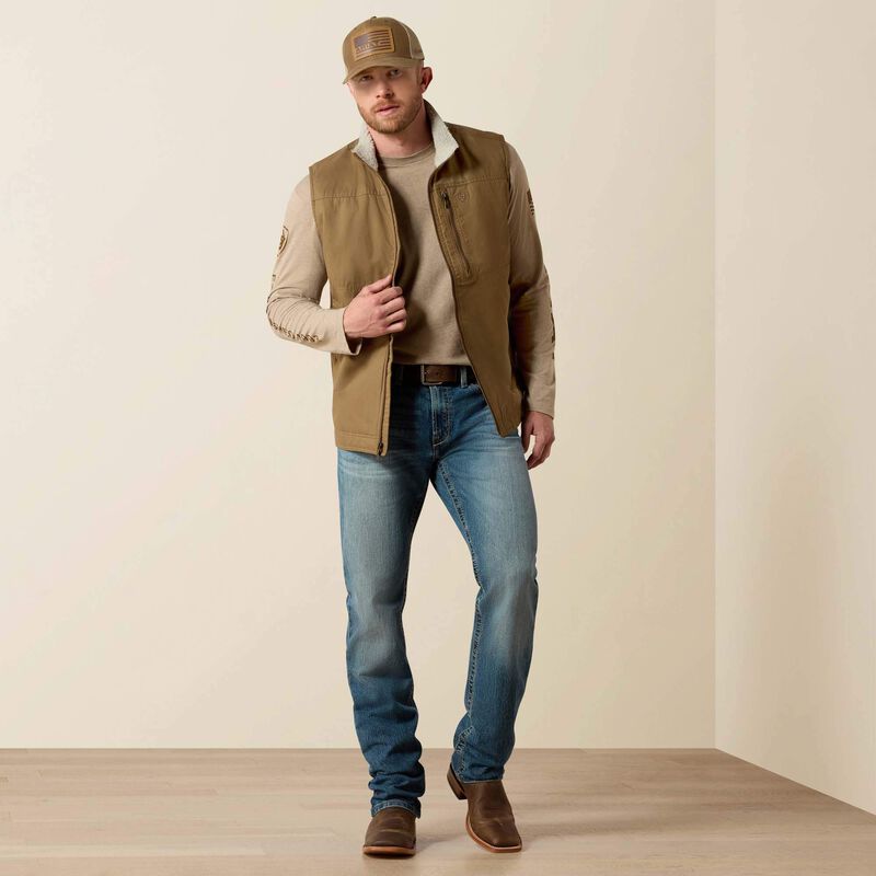Ariat Men's Grizzly Canvas Vest - Cub