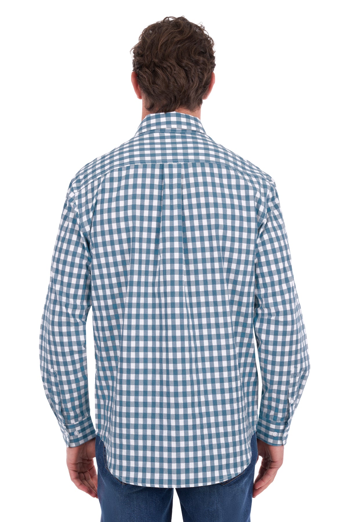 Hard Slog Men’s River Half-Placket Long Sleeve Shirt – Teal