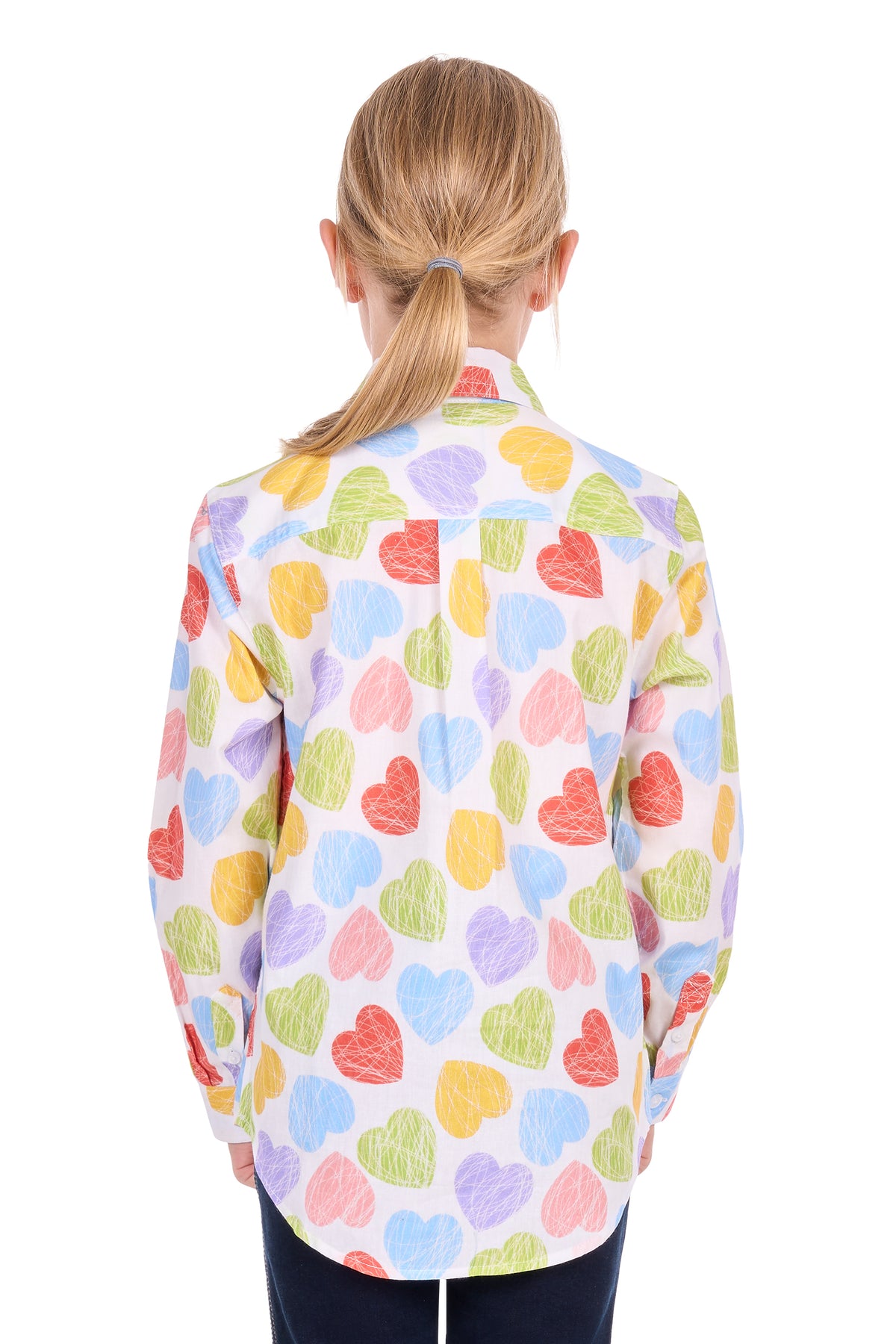 Hard Slog Kids’ Polly Half-Placket Long Sleeve Shirt – Multi
