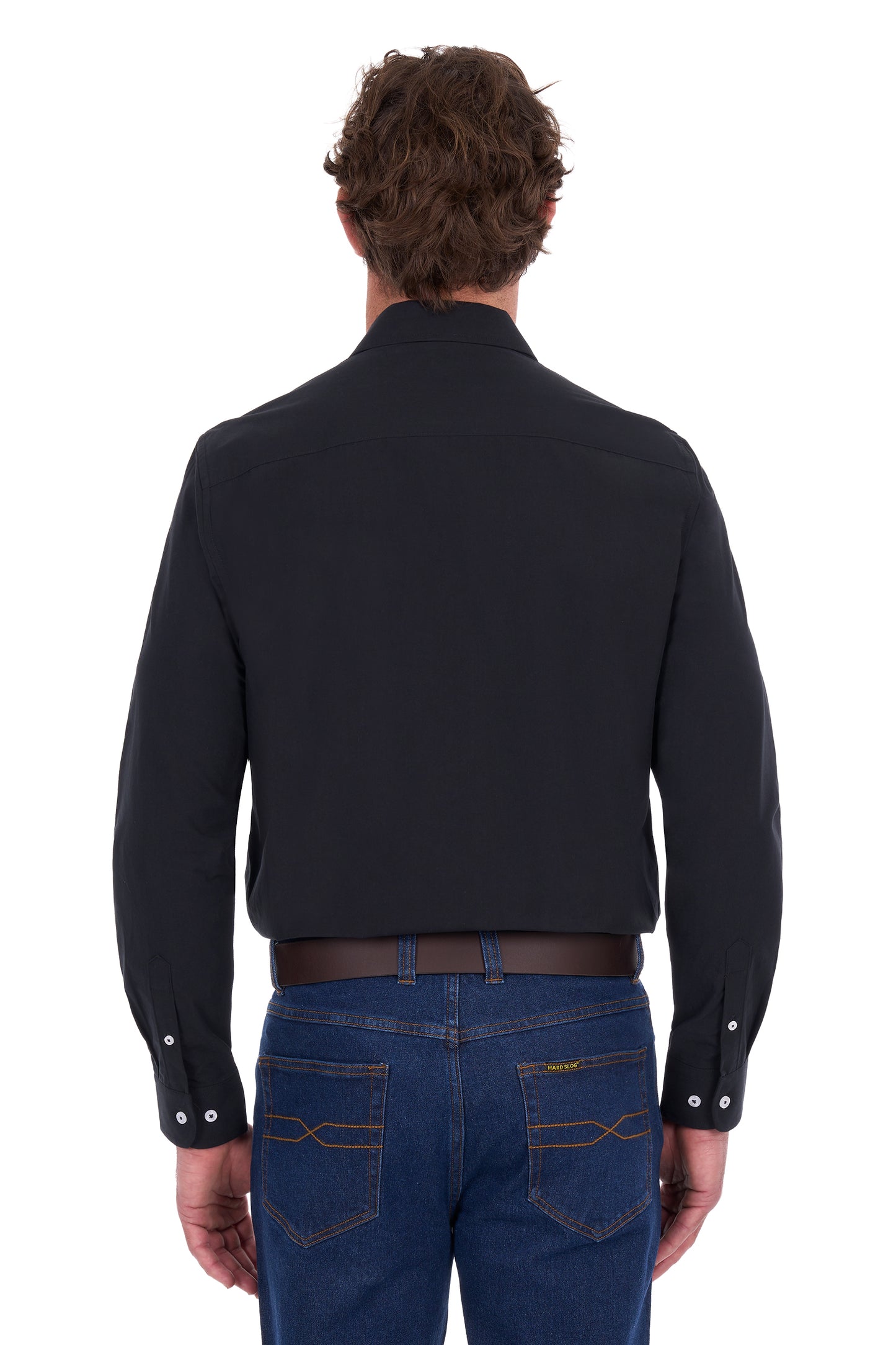 Hard Slog Men's Harper Long Sleeve Shirt – Black