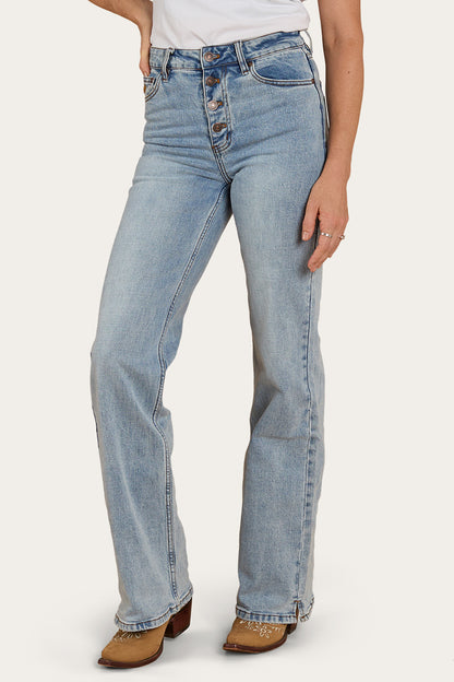 Ringers Western Womens Betsy High-Rise Bootleg Jeans - Light Blue