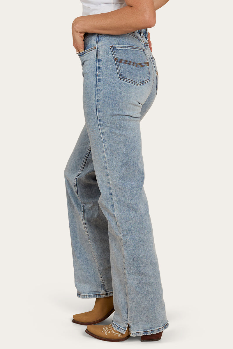 Ringers Western Womens Betsy High-Rise Bootleg Jeans - Light Blue