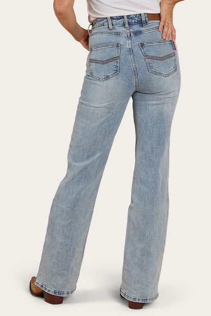 Ringers Western Womens Betsy High-Rise Bootleg Jeans - Light Blue
