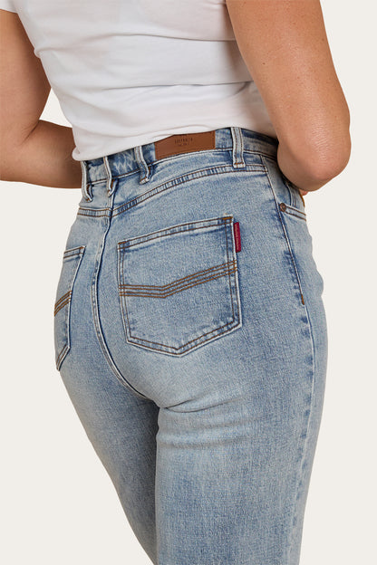Ringers Western Womens Betsy High-Rise Bootleg Jeans - Light Blue
